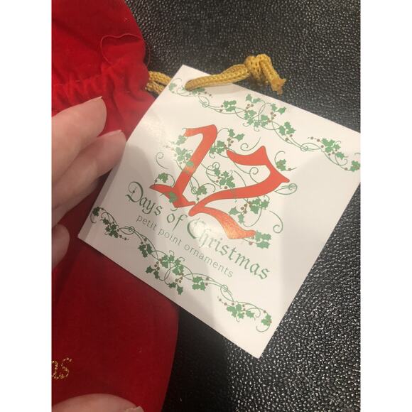 Two's Company 12 Days Of Christmas Mini Needlepoint Ornament Replacement Bag - Picture 3 of 5